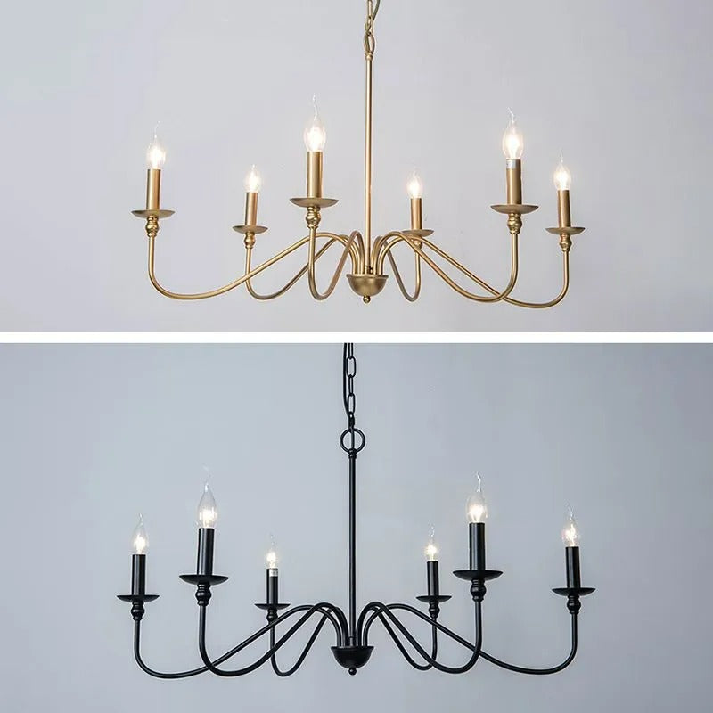 Orix Retro Vintage Candle Metal Chandelier