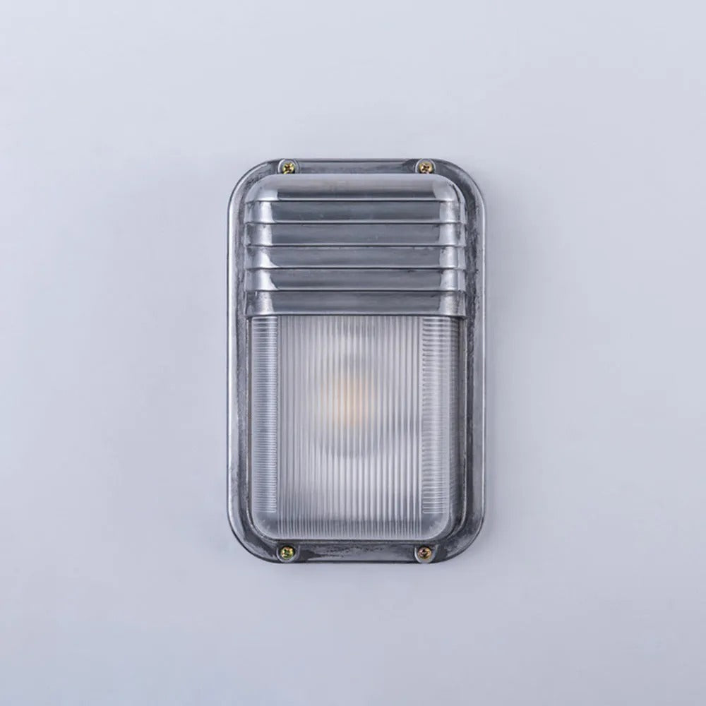Wyre Wall Lamp Geometric Modern Metal Glass Outdoor