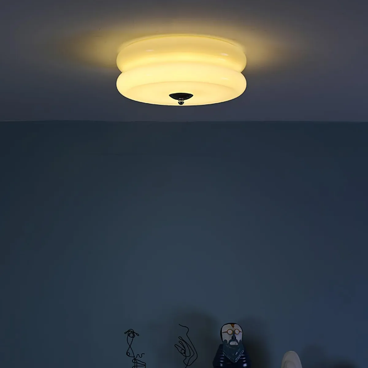 Candy Flush Mount Ceiling Light Two Layer