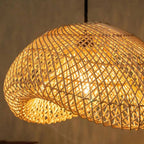 Juno Rustic Rattan Pendant Light Living Room