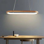Veon Contemporary Oval Wooden Pendant Light - product image 6