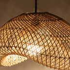Juno Rustic Rattan Pendant Light Living Room