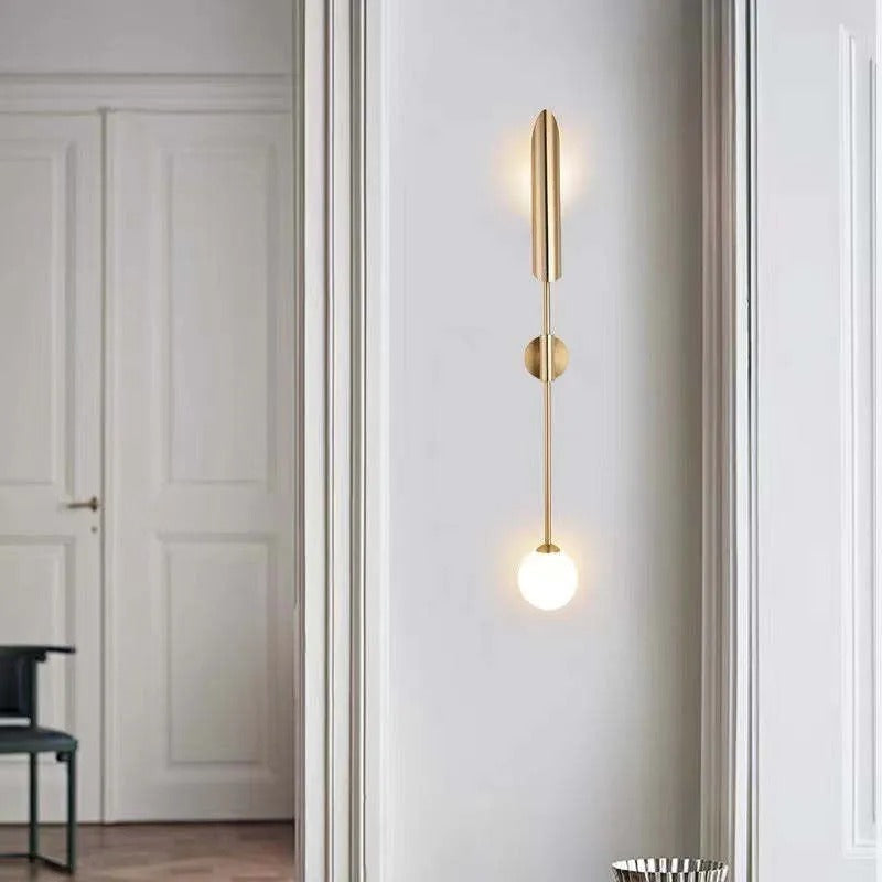 Phira Luxury Double-head Golden Scabbard Wall Lamp