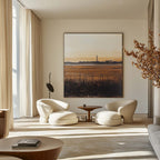 Golden Hour Salt Marsh Factory Oil Painting