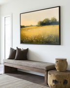 Meadow Landscape Impressionist Oil Painting