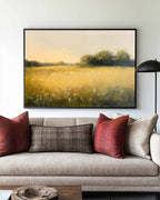 Meadow Landscape Impressionist Oil Painting