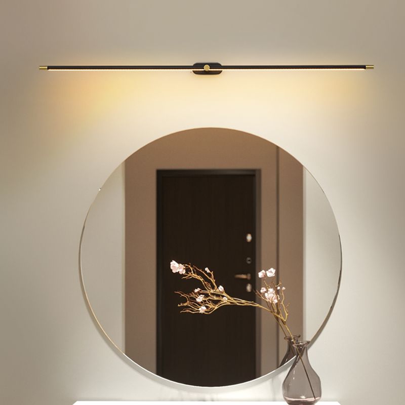 Ivox Wall Light Linéaire Minimalist - Length 70 Cm - Light Warm - Black-Gold