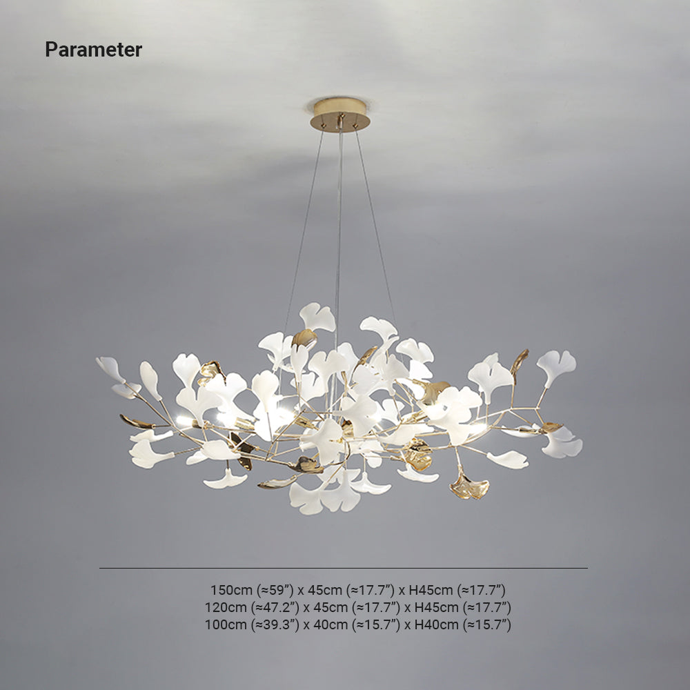 Jarn Pendant Light Feuille/Multi Modern Metal/Céramique Gold/White Living Room - 11