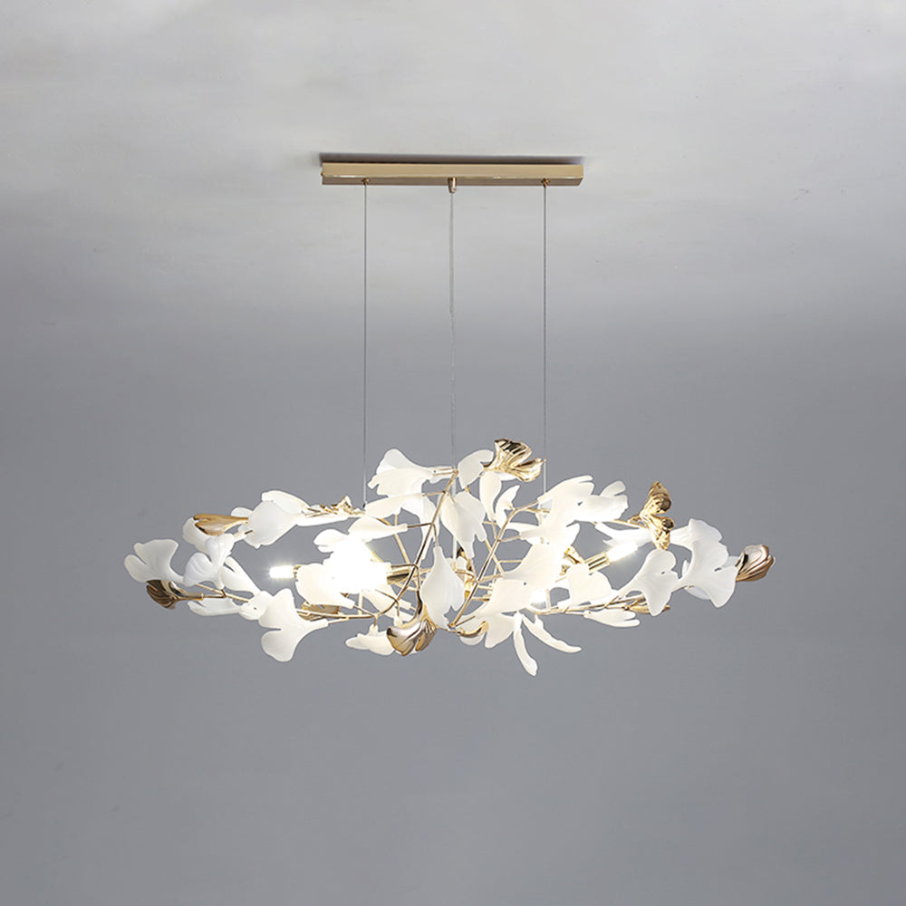 Jarn Pendant Light Feuille/Multi Modern Metal/Céramique Gold/White Living Room - 12