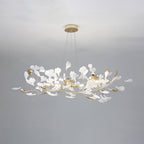 Jarn Pendant Light Feuille/Multi Modern Metal/Céramique Gold/White Living Room - 13