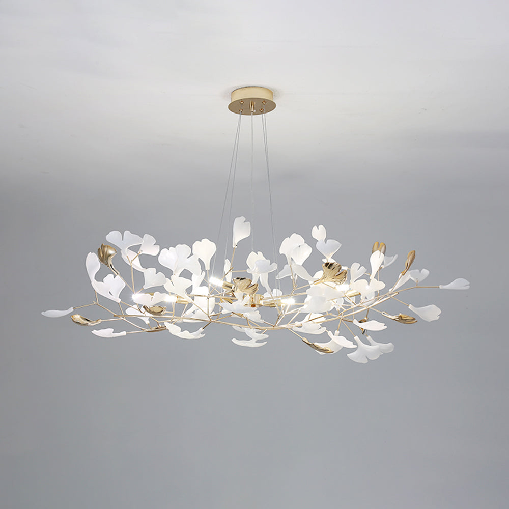 Jarn Pendant Light Feuille/Multi Modern Metal/Céramique Gold/White Living Room - 13