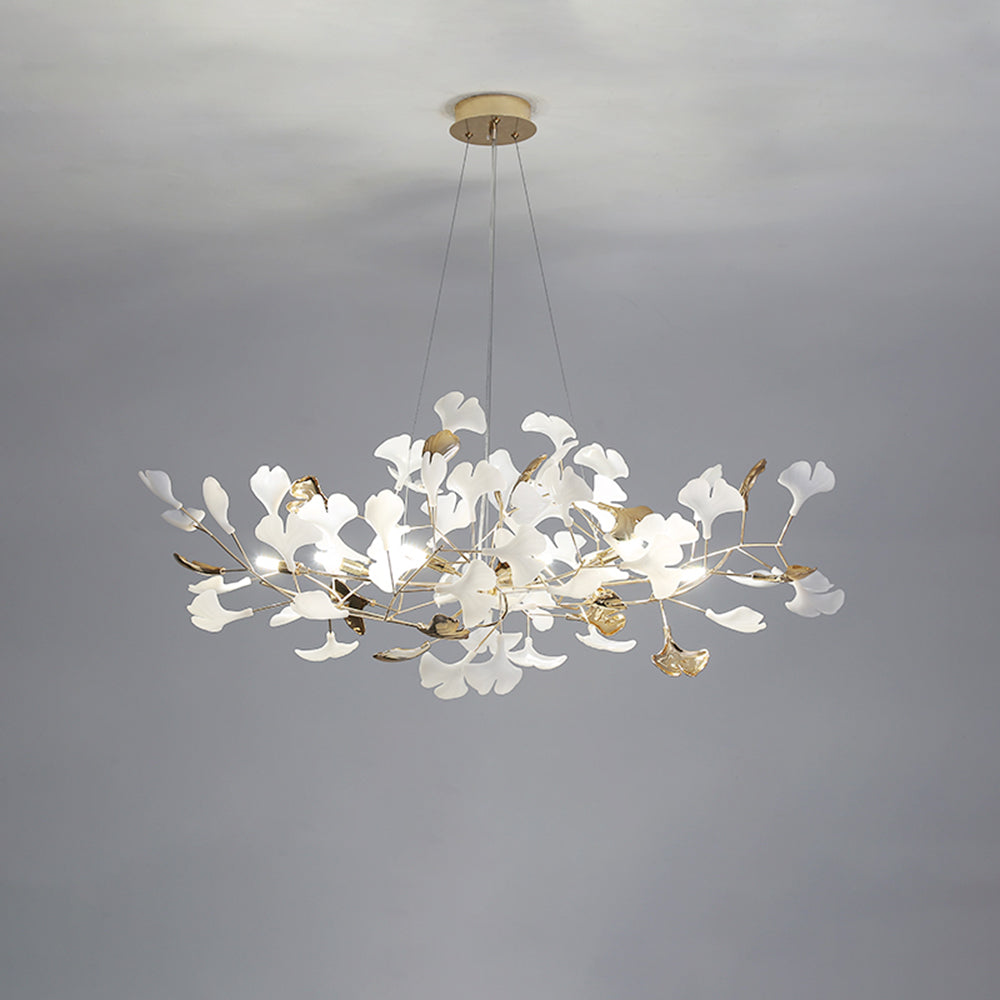 Jarn Pendant Light Feuille/Multi Modern Metal/Céramique Gold/White Living Room - 14