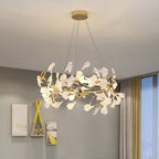 Jarn Pendant Light Feuille/Multi Modern Metal/Céramique Gold/White Living Room - 2