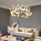 Jarn Pendant Light Feuille/Multi Modern Metal/Céramique Gold/White Living Room - 20