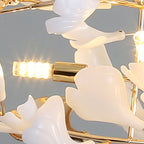 Jarn Pendant Light Feuille/Multi Modern Metal/Céramique Gold/White Living Room - 23
