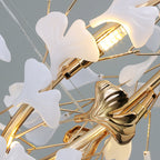 Jarn Pendant Light Feuille/Multi Modern Metal/Céramique Gold/White Living Room - 24