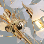 Jarn Pendant Light Feuille/Multi Modern Metal/Céramique Gold/White Living Room - 25