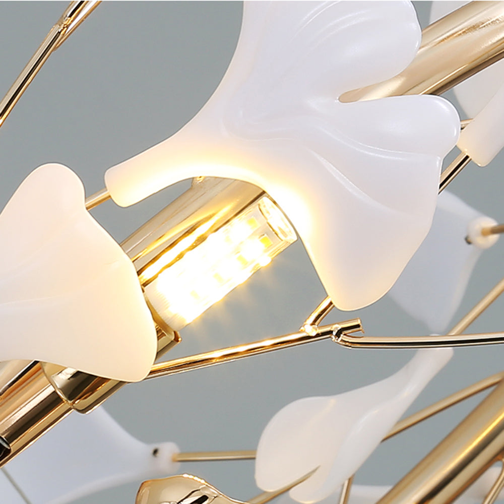 Jarn Pendant Light Feuille/Multi Modern Metal/Céramique Gold/White Living Room - 26