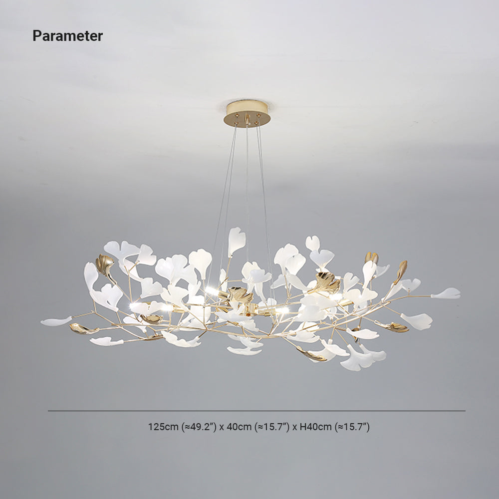 Jarn Pendant Light Feuille/Multi Modern Metal/Céramique Gold/White Living Room - 4