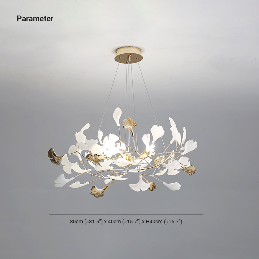 Jarn Pendant Light Feuille/Multi Modern Metal/Céramique Gold/White Living Room - 7