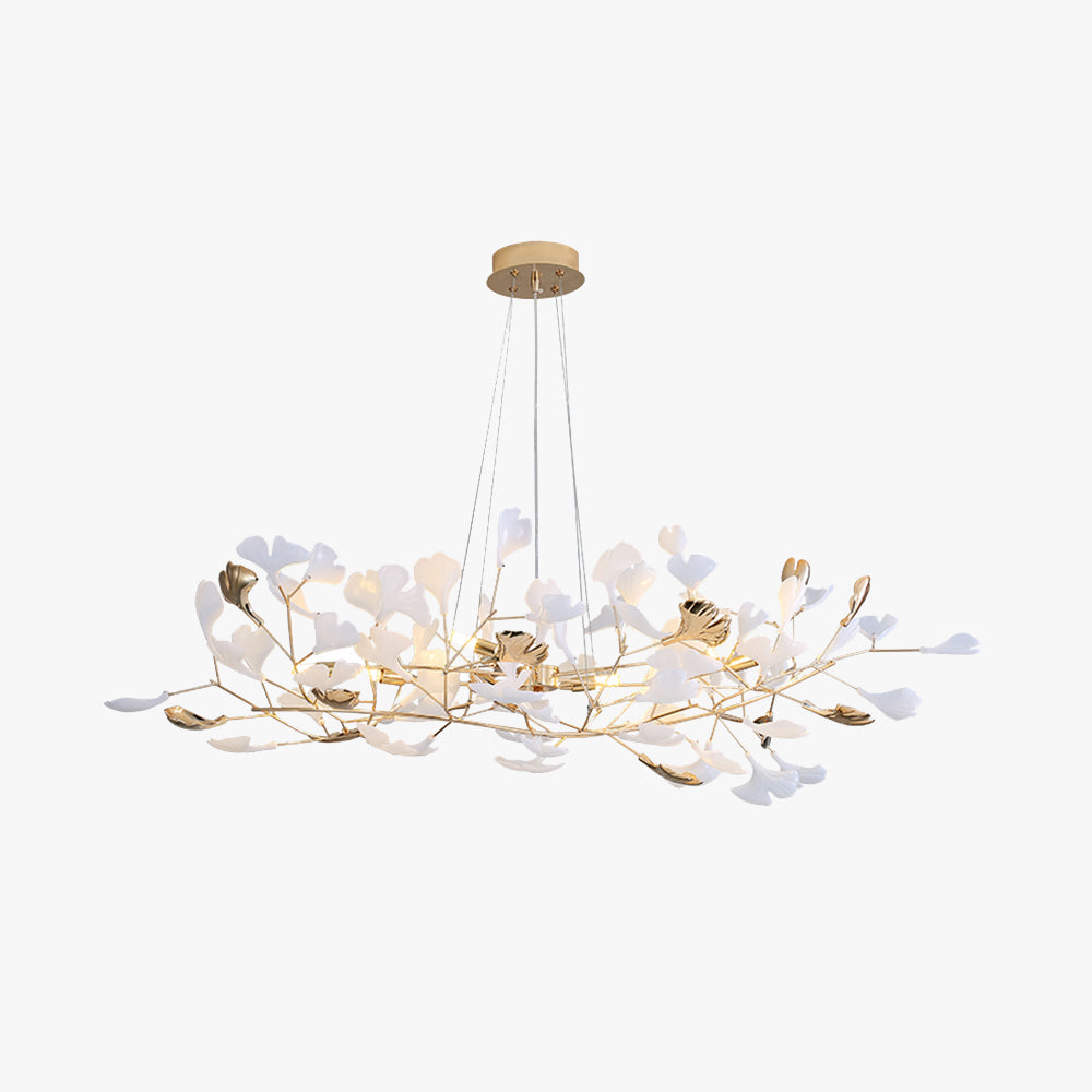Jarn Pendant Light Feuille/Multi Modern Metal/Céramique Gold/White Living Room - 8
