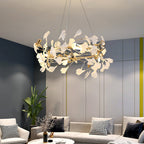 Jarn Pendant Light Feuille/Multi Modern Metal/Céramique Gold/White Living Room - 9