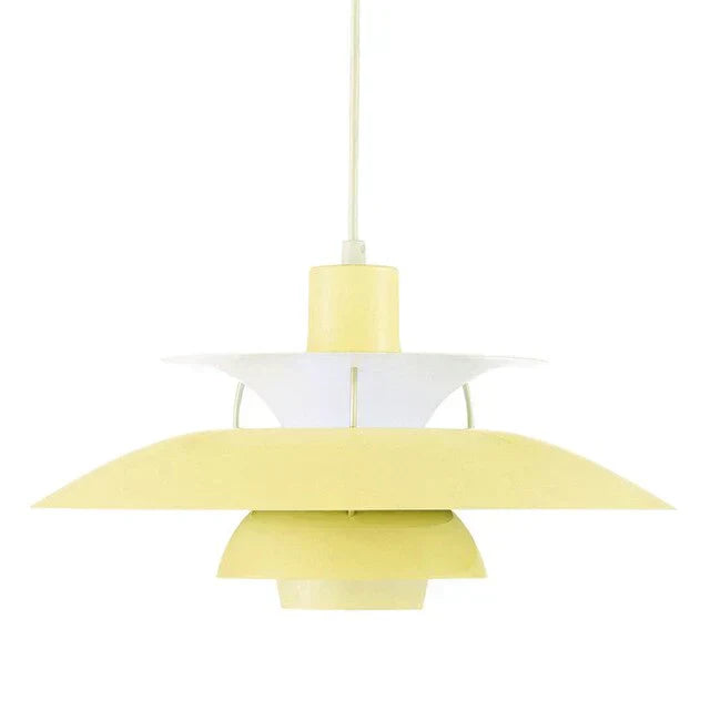 Jojo Pendant Light Macaron with Abat-Jour. 15 Coloris - Yellow - 30 Cm - Warm White