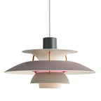 Jojo Pendant Light Macaron with Abat-Jour. 15 Coloris - Nuances of Grey - 30 Cm - Warm White