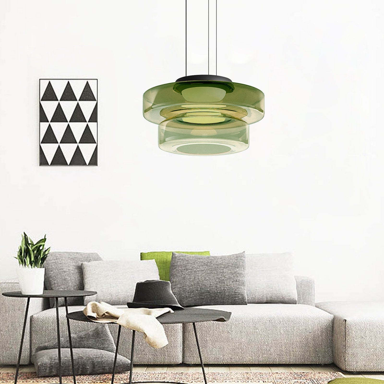 Jojo Pendant Light Glass Structure to Plusieurs Niveaux - 2