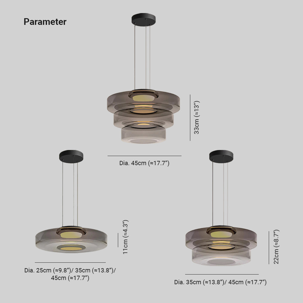 Jojo Pendant Light Glass Structure to Plusieurs Niveaux - 4