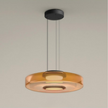 Jojo Pendant Light Glass Structure to Plusieurs Niveaux - Ambre - 1Couche D25 Cm - Warm White