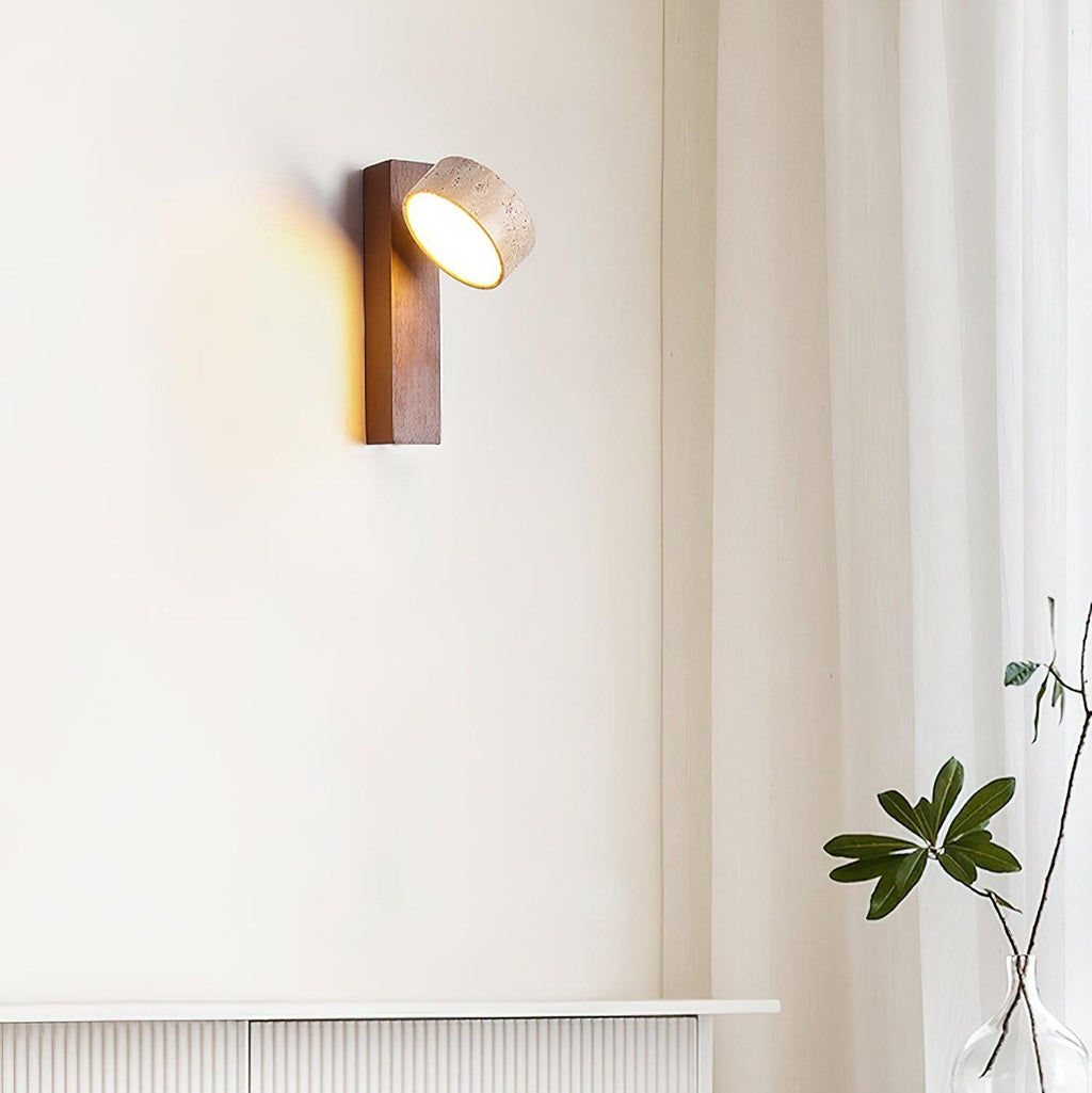Jovan Wall Light in Travertine - 4