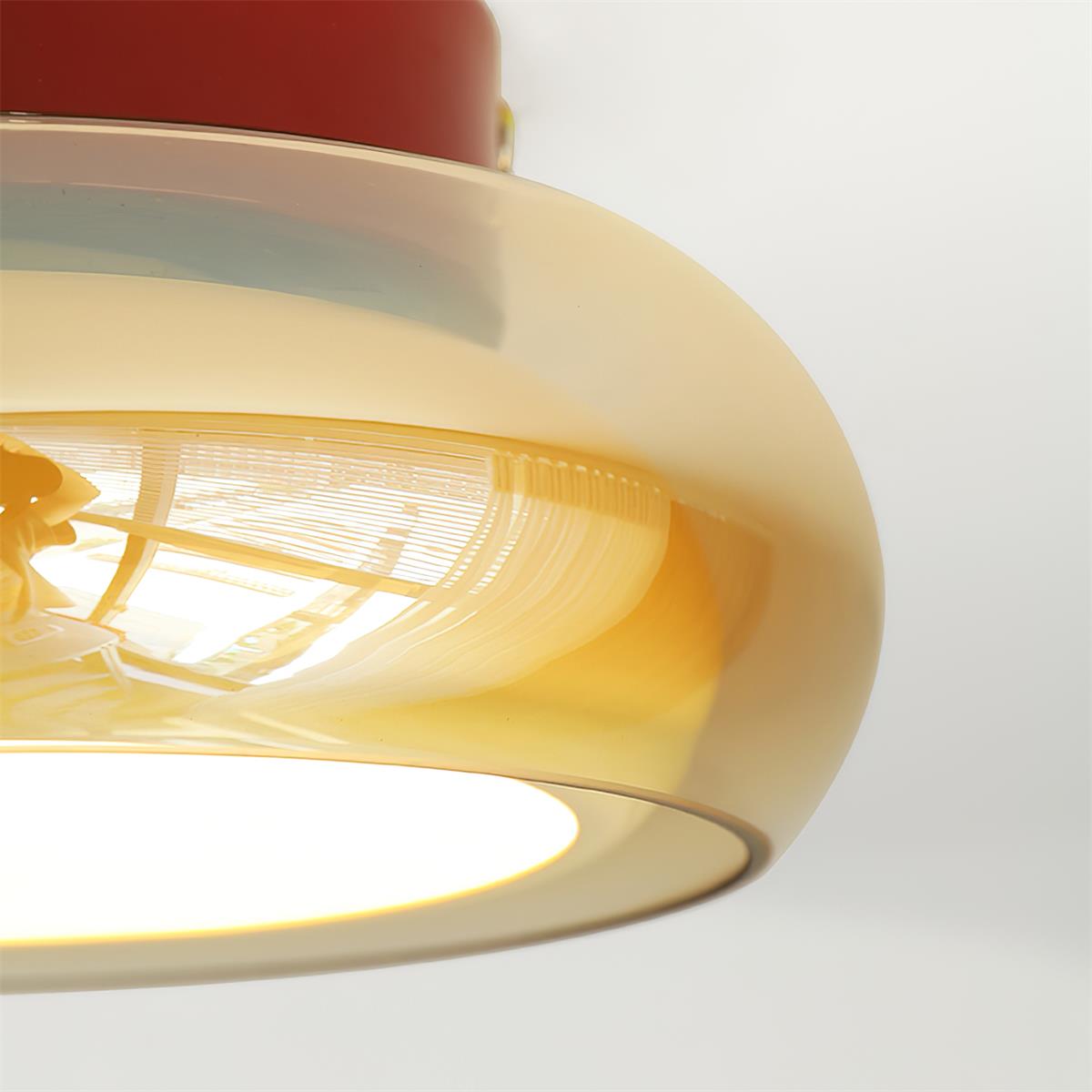June Ceiling Light Industrial Glass - 13