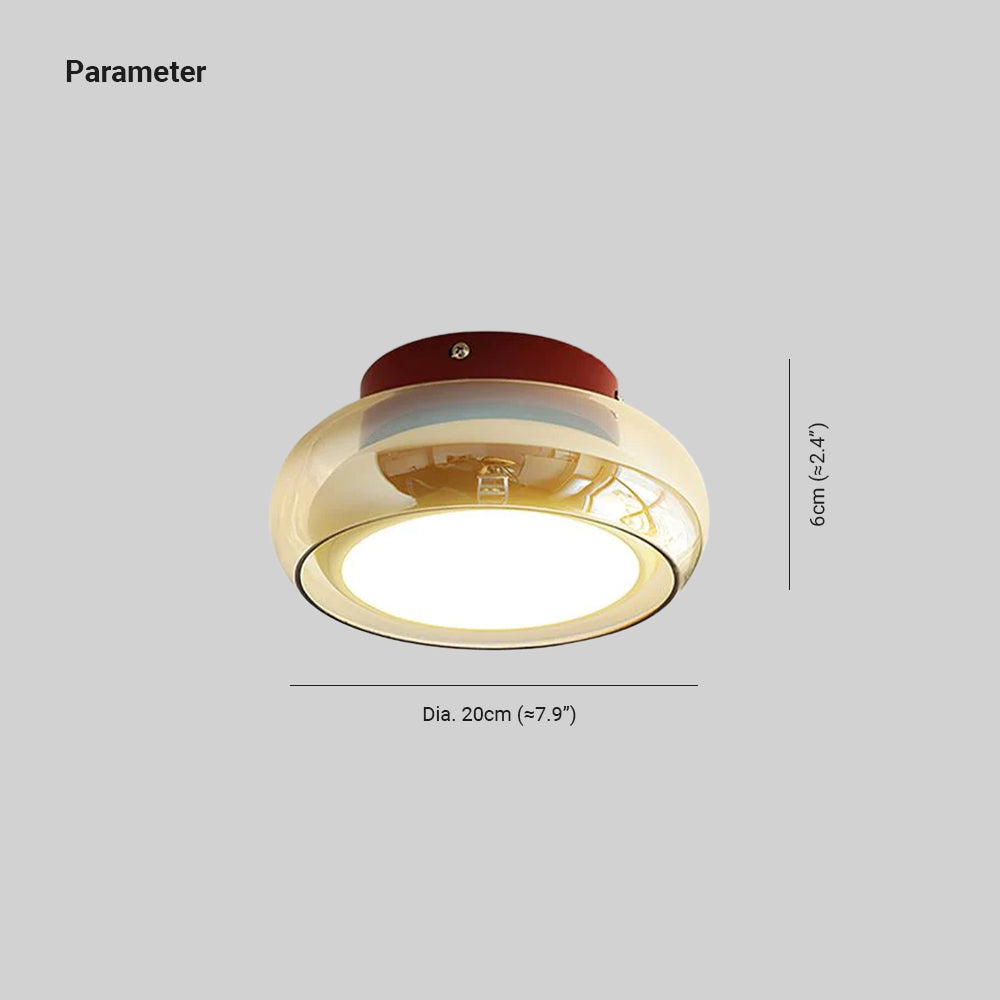 June Ceiling Light Industrial Glass - 3