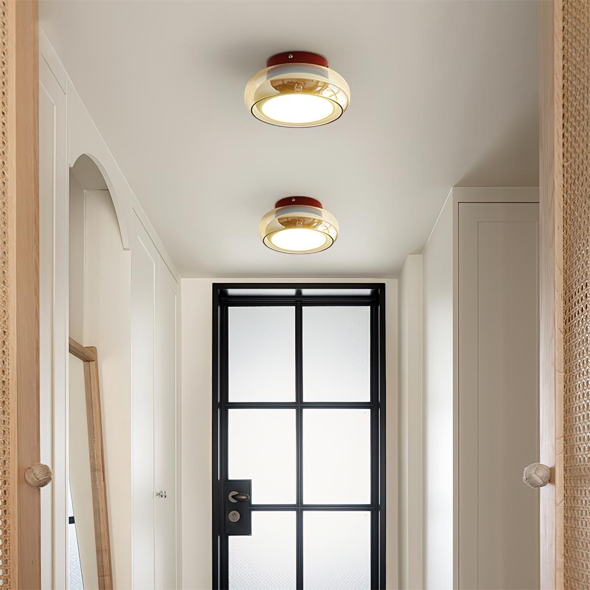 June Ceiling Light Industrial Glass - 6