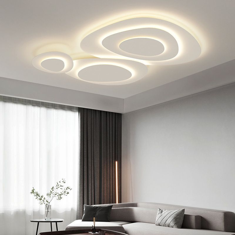 Jurel Ceiling Light Nuage Bedroom to Couche - Length 90 Cm - Light White - White
