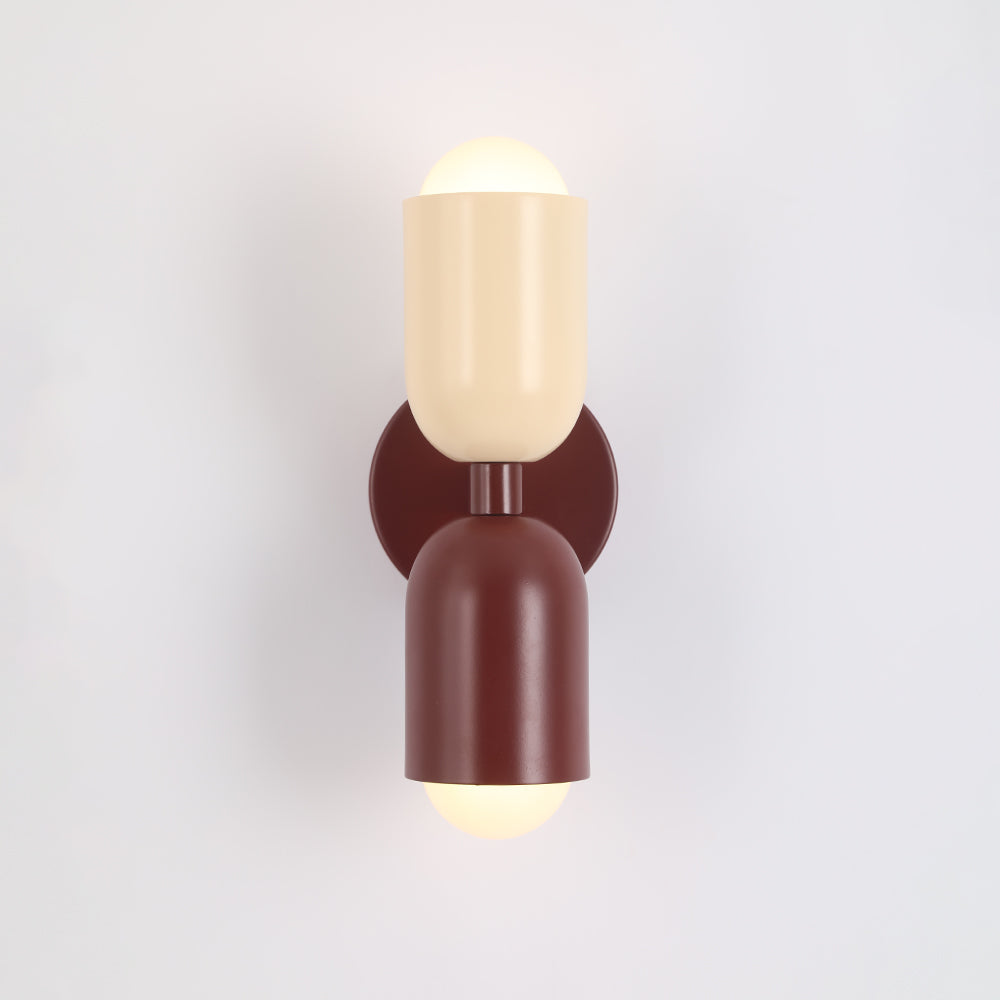 Kira Wall Light Bicolore to Double Head - Red + White