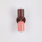 Kira Wall Light Bicolore to Double Head - Red + Pink