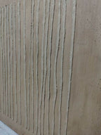 Textured Vertical Linear Relief Painting