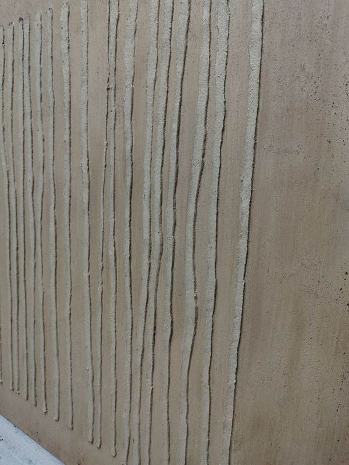 Textured Vertical Linear Relief Painting