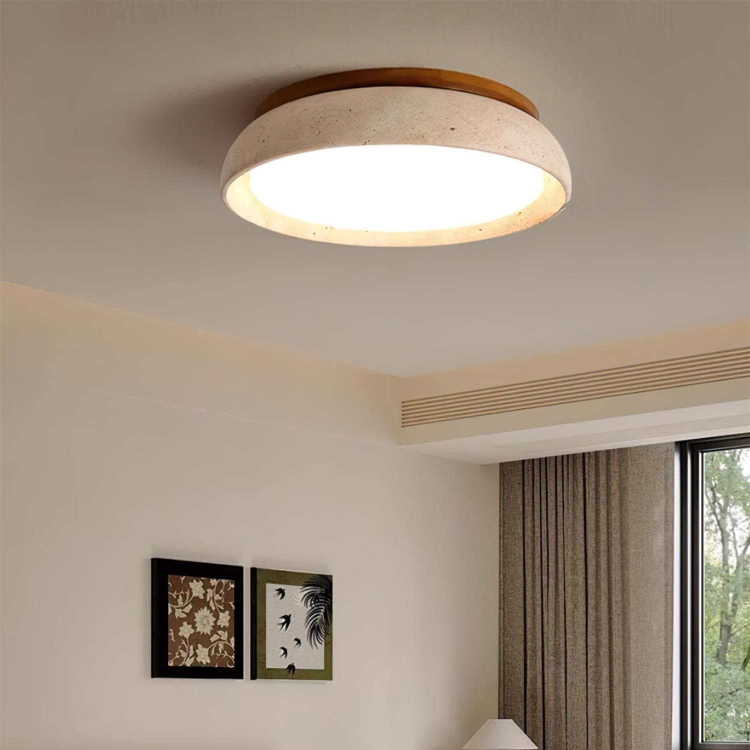 Kloris Ceiling Light in Pierre Travertine - 3