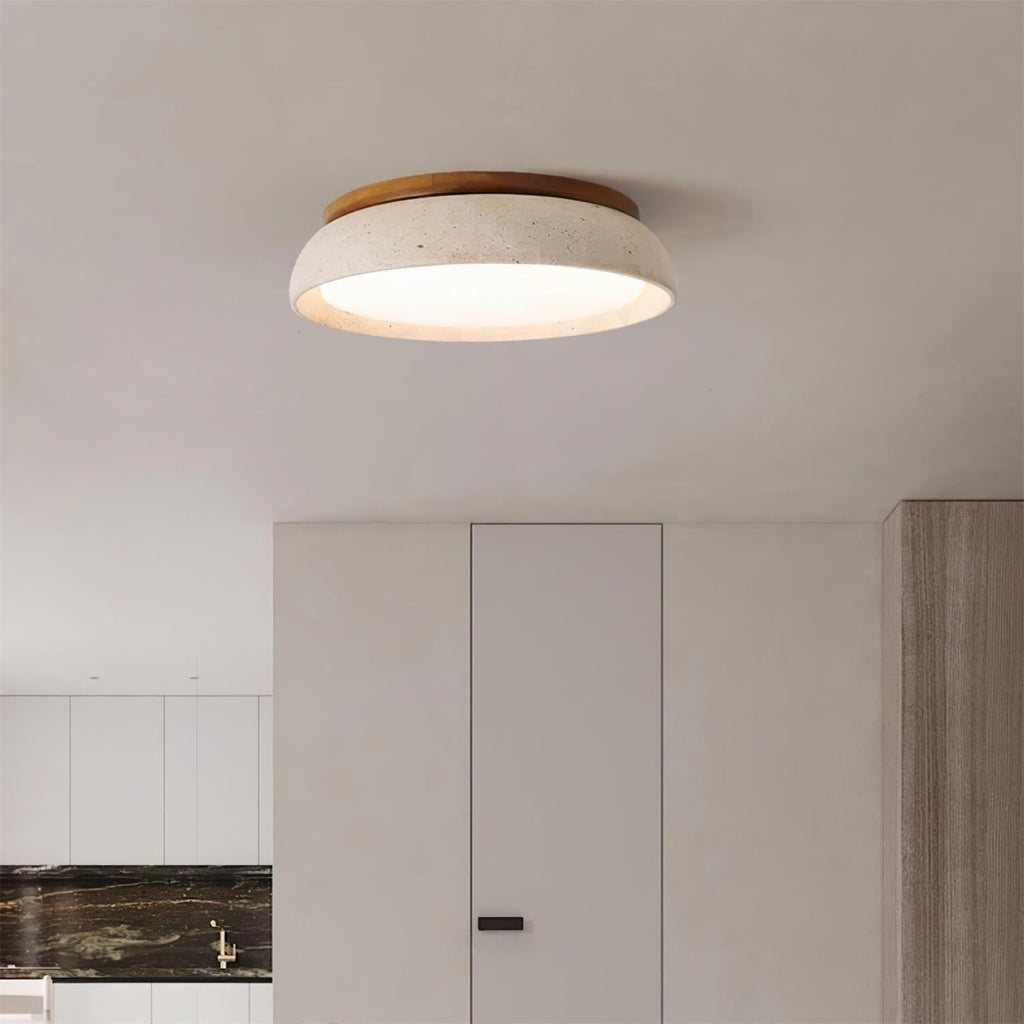 Kloris Ceiling Light in Pierre Travertine - D55 Cm - Dimmable