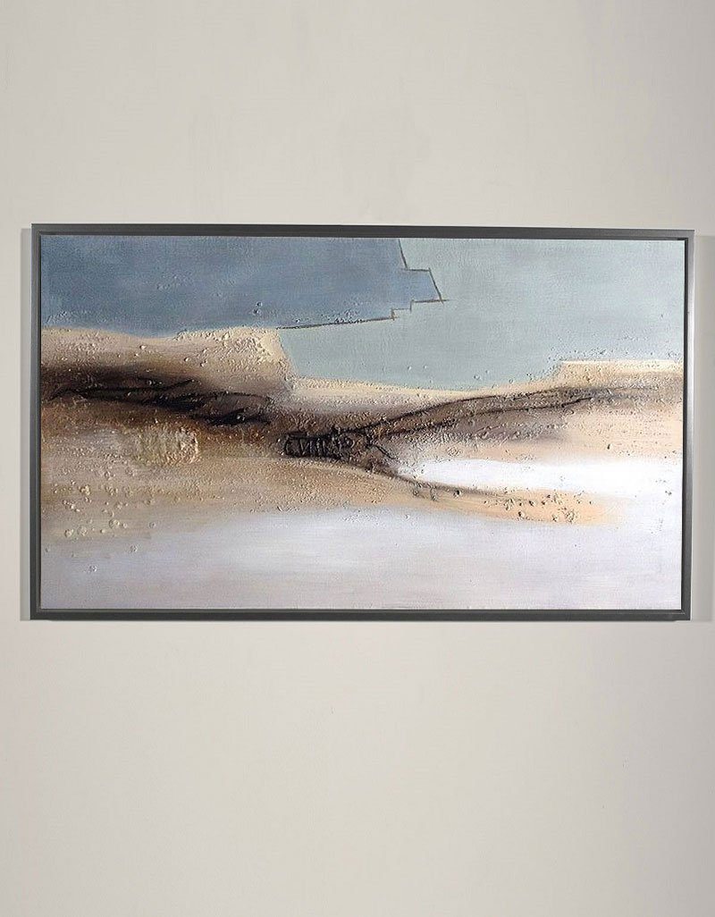 Minimalist Abstract Landscape Painting Neutral