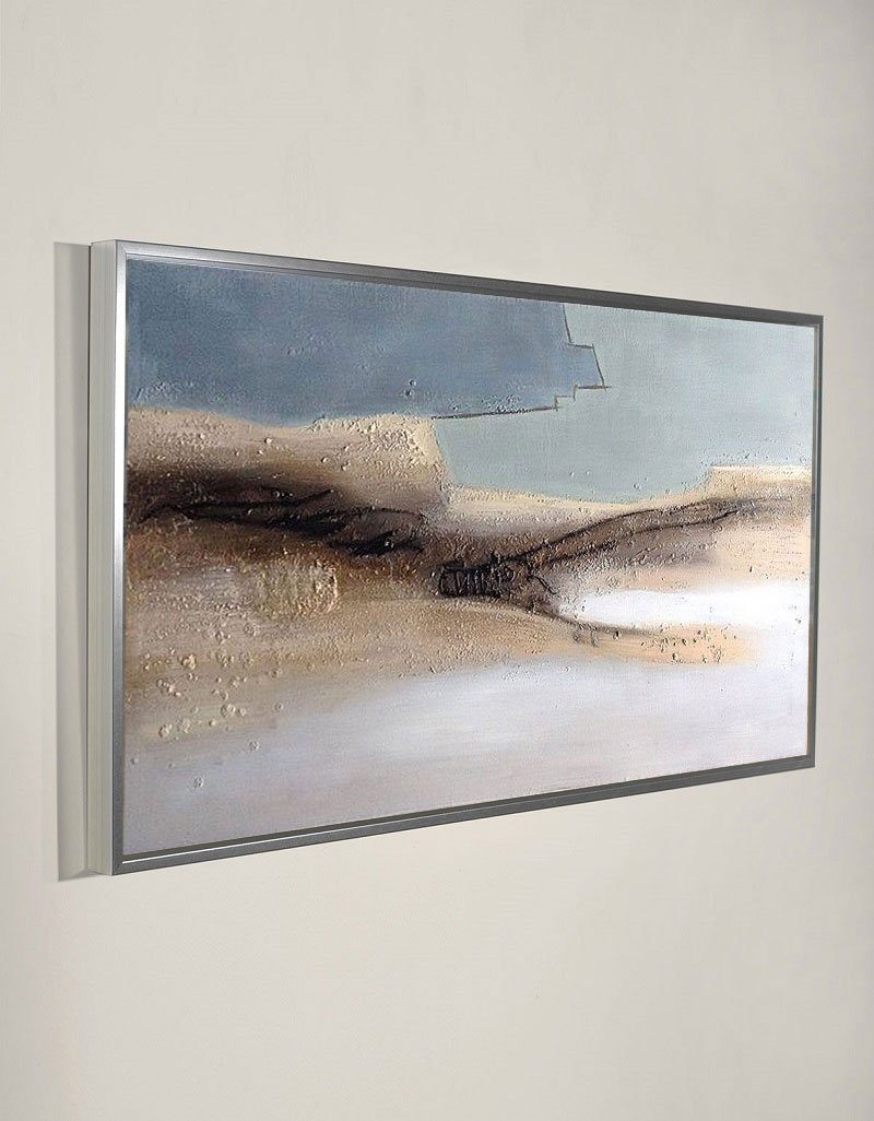Minimalist Abstract Landscape Painting Neutral