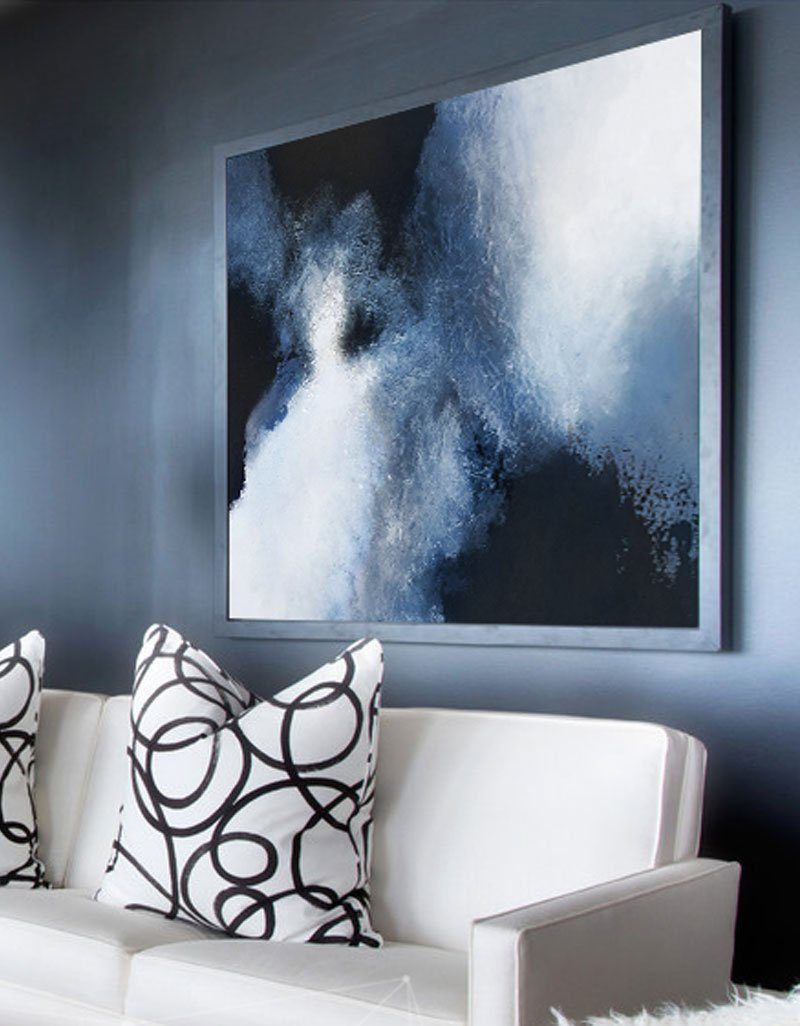 Abstract Cloudscape Painting Horizontal Modern