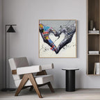 Graffiti Heart Hands Pop Art Painting