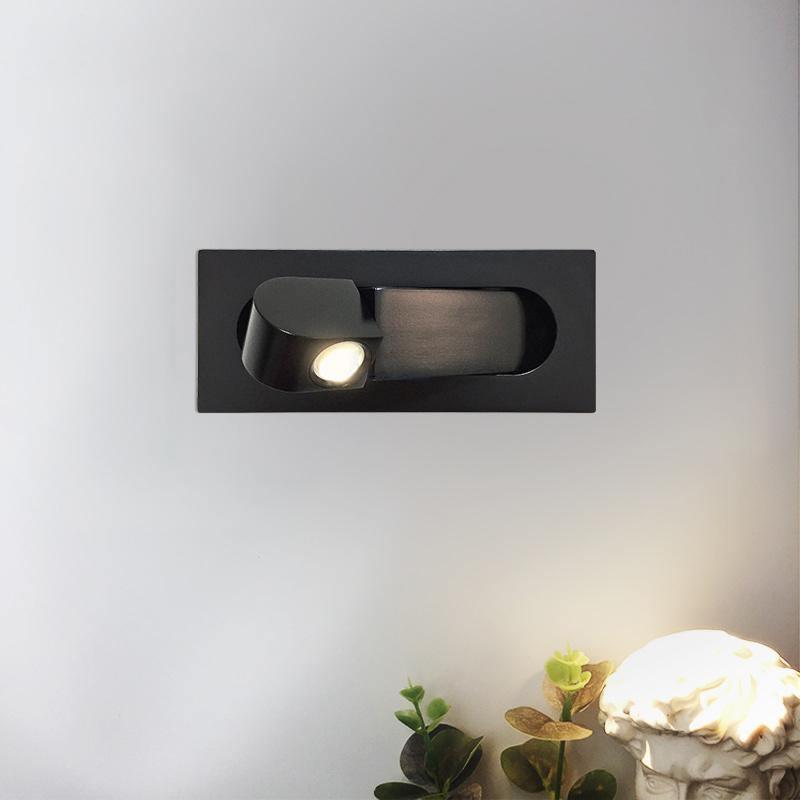 Lustra Light of Lecture Modern LED Ajustable for Chevand - Black Matt - Light Warm