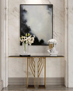 Monochrome Cloud Abstract Painting
