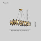Kristy Modern Annular Metal Crystal Pendant Light,Gold
