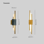 Arisha Modern Metal/Marble LED Wall Lamp